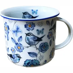 Hrnek TINA MODŘÍ PTÁCI 100 ml porcelán Dubí