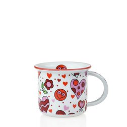 Hrnek TINA VESELÁ SRDÍČKA 100 ml porcelán Dubí