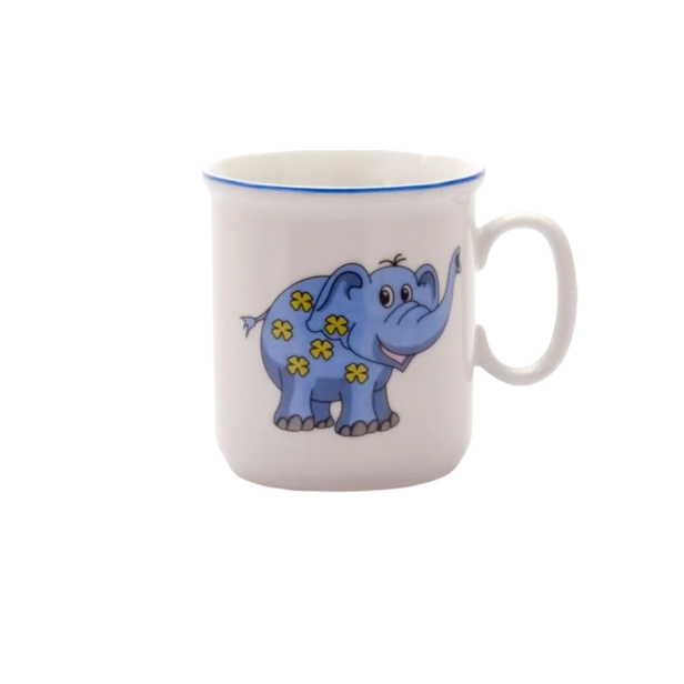 Dětský porcelánový hrnek Sloník modrý 160 ml