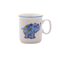 Dětský porcelánový hrnek Sloník modrý 160 ml