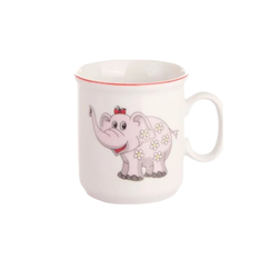Dětský porcelánový hrnek Sloník růžový 160 ml