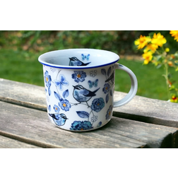 Hrnek TINA MODŘÍ PTÁCI 250 ml porcelán Dubí
