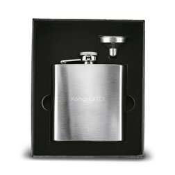 Nerezová placatka s trychtýřem 170 ml