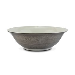 Salátová porcelánová mísa NAVA Alexandra 23 cm šedá