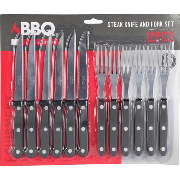 Steakový příbor BBQ 12 dílů