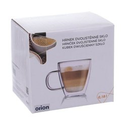 Orion Hrnek dvoustěnné sklo 180 ml