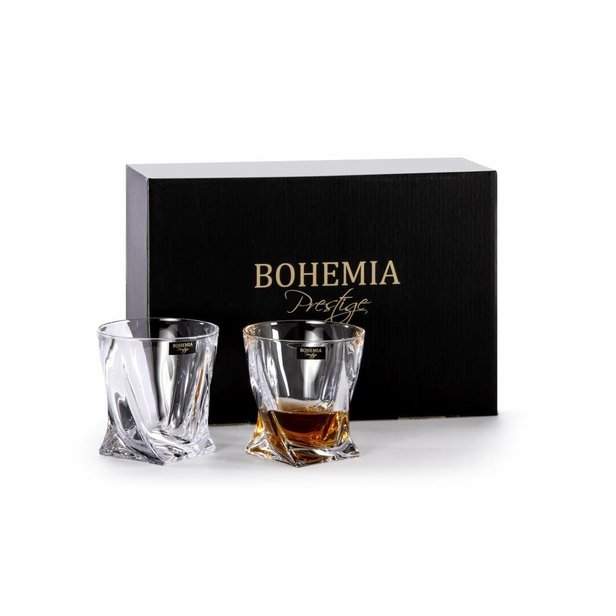 Sklenice na whisky Bohemia Prestige QUADRO 340 ml 6 ks