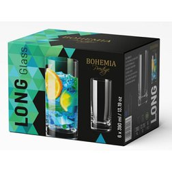 Sklenice Bohemia Prestige long drink 390 ml 6 ks