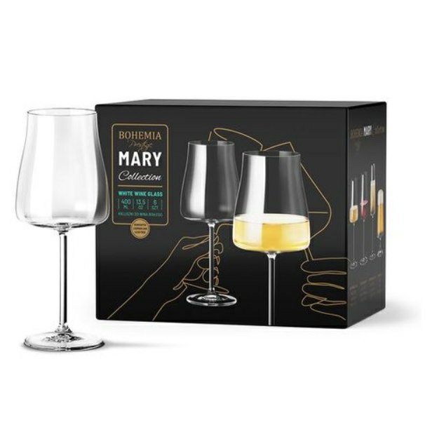 Sklenice na bílé víno Bohemia Prestige Mary 400 ml 6 ks