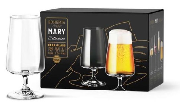 Sklenice na pivo Bohemia Prestige Mary 380 ml 6 ks