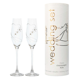 Svatební sklenice na šampaňské Swarovski Wedding 210 ml 2 kusy