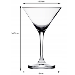 Sklenice na martini LAV Misket 175 ml, 6 ks