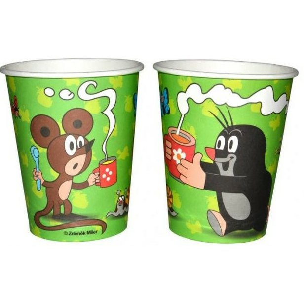 Papírový kelímek s potiskem Krtek 250 ml 6 ks