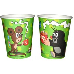 Papírový kelímek s potiskem Krtek 250 ml 6 ks