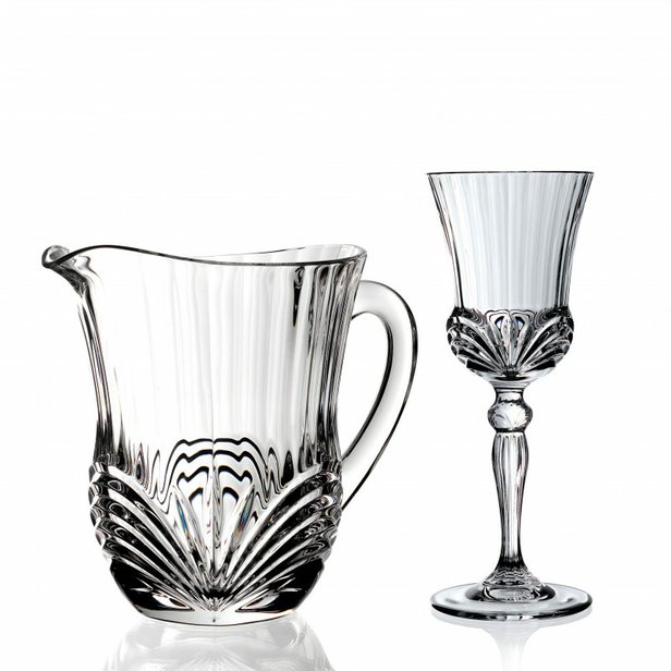 Skleněný džbán RCR Aurea 590 ml + sklenice 360 ml 6 ks