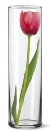 Simax Váza skleněná DRUM II 27,5 x 8,4 cm