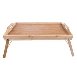 Skládací servírovací tác do postele bambus Orion 50 × 30 cm
