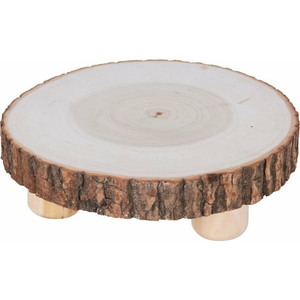 Dřevěný podnos na noze Ø 21 cm