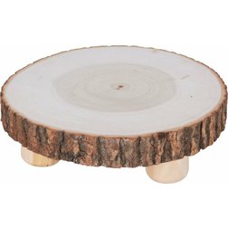 Dřevěný podnos na noze Ø 21 cm