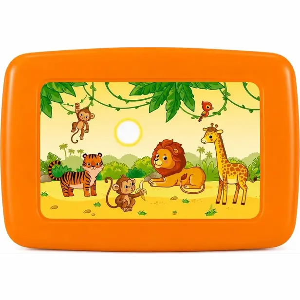 Servírovací plastový tác Džungle 18,6 × 13,7 cm oranžový