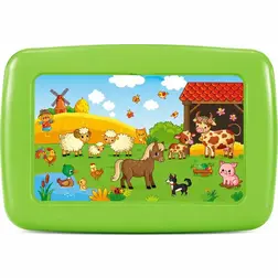 Servírovací plastový tác Farma 18,6 × 13,7 cm zelený