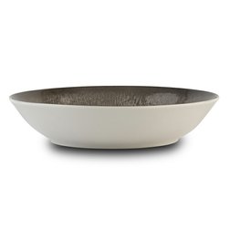 Porcelánový talíř hluboký NAVA Alexandra 20 cm šedý
