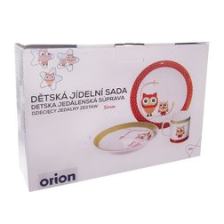 Dětská jídelní sada porcelán Sova Orion 3 ks