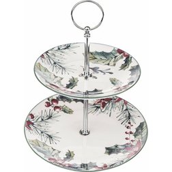 Porcelánová etažérka Vánoční 2 patra