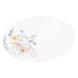 Mělký porcelánový talíř Tulya 23 cm luční kvítí