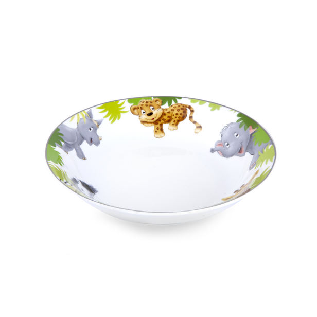 Dětský porcelánový talíř hluboký Afrika 19 cm