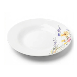 Hluboký porcelánový talíř Tulya 23 cm luční kvítí