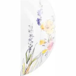 Mělký porcelánový talíř Tulya 23 cm luční kvítí