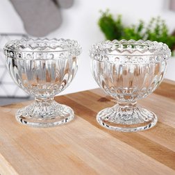 Skleněný kalíšek na vejce 2 ks