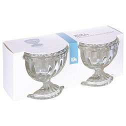 Skleněný kalíšek na vejce 2 ks