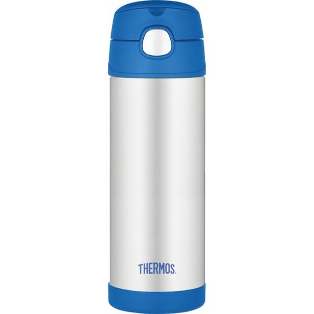 Dětská termoska s brčkem Thermos FUNtainer 470 ml modrá