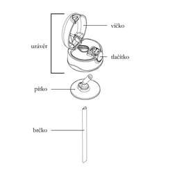 Dětská termoska s brčkem Thermos FUNtainer 470 ml tyrkysová