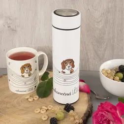 Termoska plechovka Orion NEKONEČNÁ LÁSKA pes 400 ml