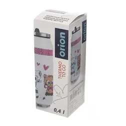 Termoska plechovka Orion KOCOUŘI 0,4 l