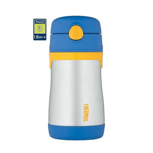 Kojenecká termoska s brčkem Thermos Foogo 290 ml modrá