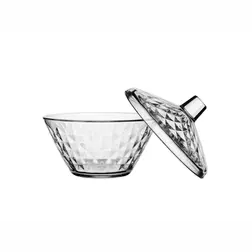 Skleněná cukřenka s víkem Artemis 330 ml