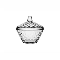 Skleněná cukřenka s víkem Artemis 330 ml