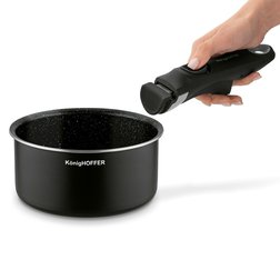 Sada hrnců s odnímatelnou rukojetí Konighoffer Spinel Black 5 ks