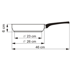 Pánev Kolimax FLONAX STANDARD 26 cm - šedý granit