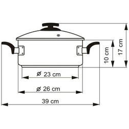 Nerezový kastrol Kolimax CERAMMAX PRO COMFORT 26 cm 4,5 l černý granit