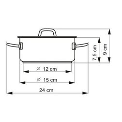 Kastrol Kolimax Precise 15 cm, 1 l