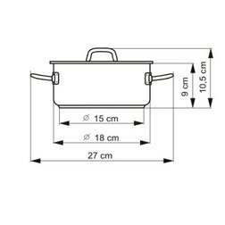 Kastrol Kolimax Precise 18 cm, 2 l