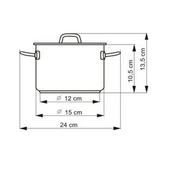 Hrnec Kolimax Ideal s poklicí 15 cm, 1,5 l