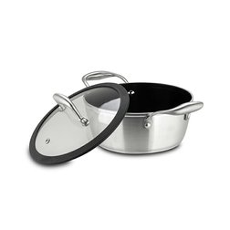 Rendlík s keramickým povrchem Nava Elegance 20 cm 2,2 l + poklice