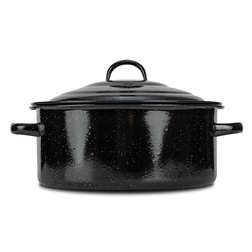 Smaltovaný rendlík NAVA BBQ Guru 28 cm 4,7 l s poklicí