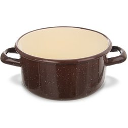 Kastrol Orion smaltovaný BROWN 1,5 l